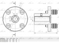 Полумуфта моторная D=55мм L=201мм 4 пальца 0471.22.04.000-03